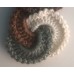 Gehaakte GELUKSPOPPETJES met RINGEN in BRUIN GROEN BEIGE